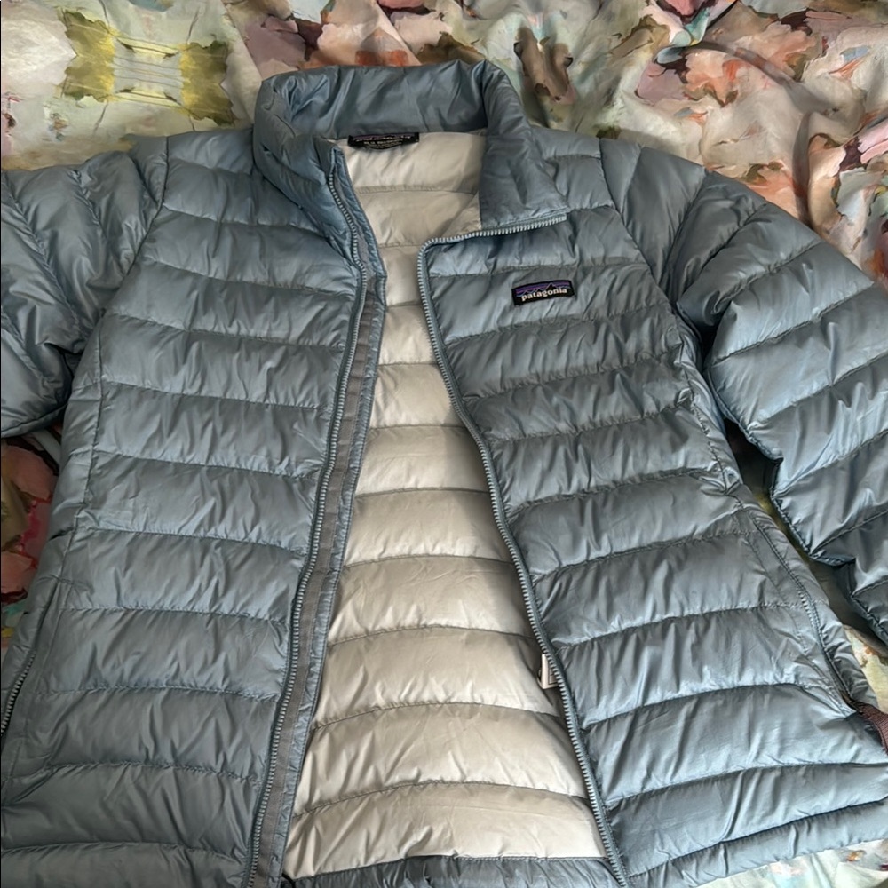Patagonia Blue Puffer Jacket Lightweight Insulated